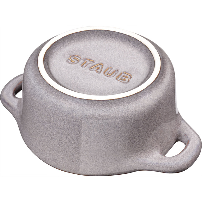 Mini cocotte Okrągły 200 ml, Antyczny szary - Staub
