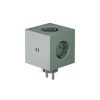 rozszerzacze gniazd z podwójnym usb-c 30 w zielone - avolt