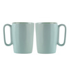 Dwa kubki ceramiczne z uszkiem 250 ml Fuori miętowe 30053 - Vialli Design