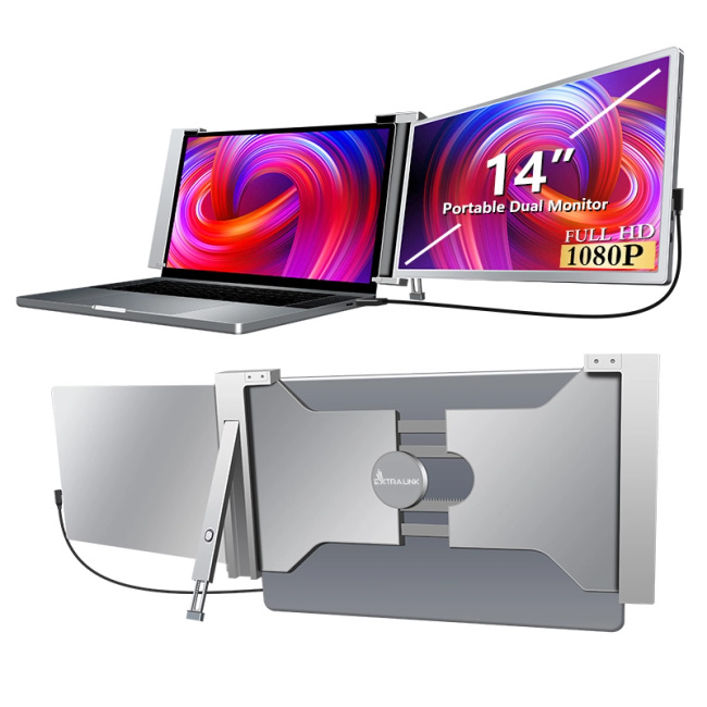 Extralink Smart Life S14 14" | Przenośne Monitory Do Laptopa | 2 Monitory, Ips, 1920x1200