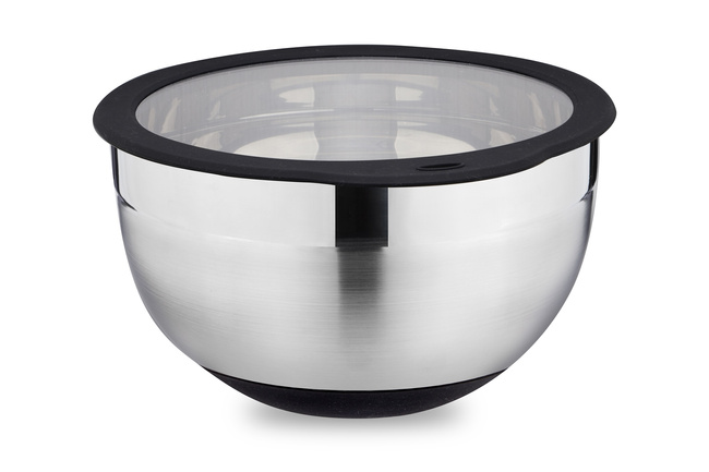 Miska ze stali nierdzewnej z silikonowym dnem premium Ø24 cm, 5l - Weis