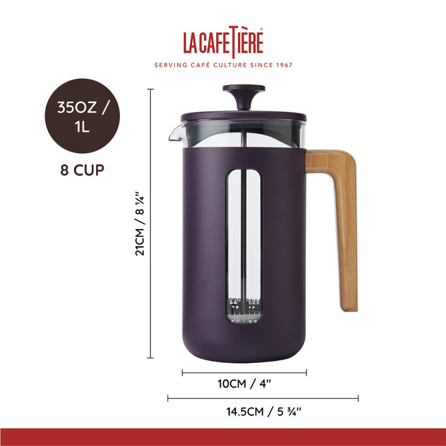 French Press Pisa 1L Purple La Cafetière