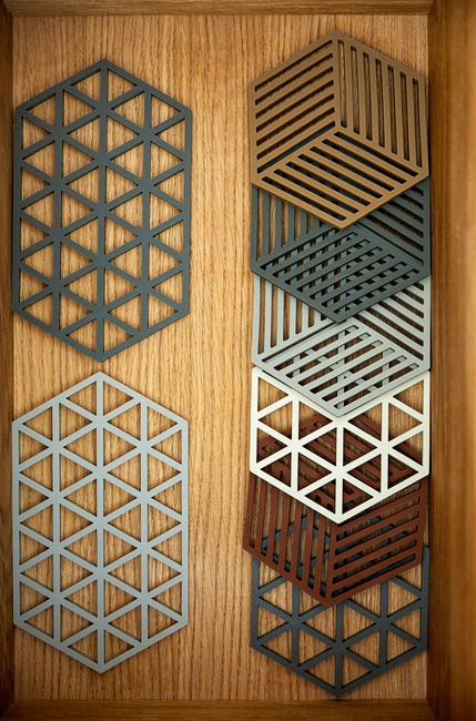 Podkładka pod naczynia Zone Denmark Hexagon, silikonowa, Terracotta