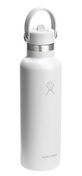 Butelka termiczna Hydro Flask Standard Mouth 21 oz (621 ml) ze słomką Flex Straw, biała