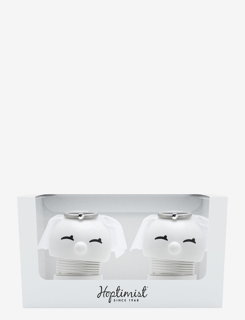 Figurki Hoptimist Bride & Bride 2 szt. białe - Tworzywo sztuczne ABS - Hoptimist