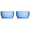 Miski szklane Lyngby Glas Torino 12 cm, niebieskie, 2 sztuki
