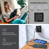 Extralink Smart Life Wall Socket Set Pro | Zestaw inteligentne gniazdko + ramka | Kolor Czarny, 230V, 1x USB A, 1x USB C, WiFi, Tuya
