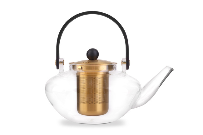 Zaparzacz do herbaty 800 ml Eva Złoty - Vialli Design