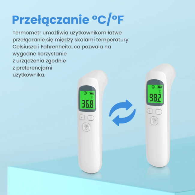 Extralink Smart Life F-01 | Termometr bezdotykowy | Biały