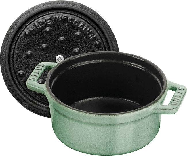 Mini Cocotte Mini Garnek Żeliwny Okrągły 250 Ml, Miętowy - Staub