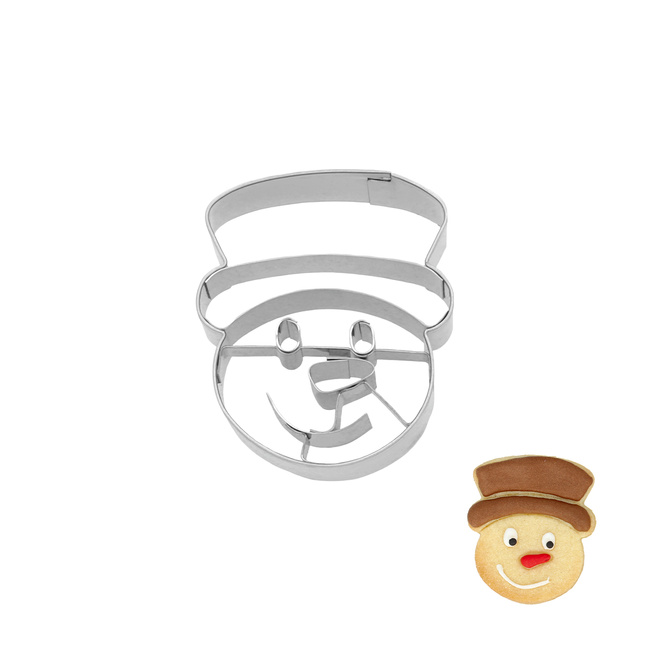 Foremka do wykrawania Głowa Bałwana 6 cm