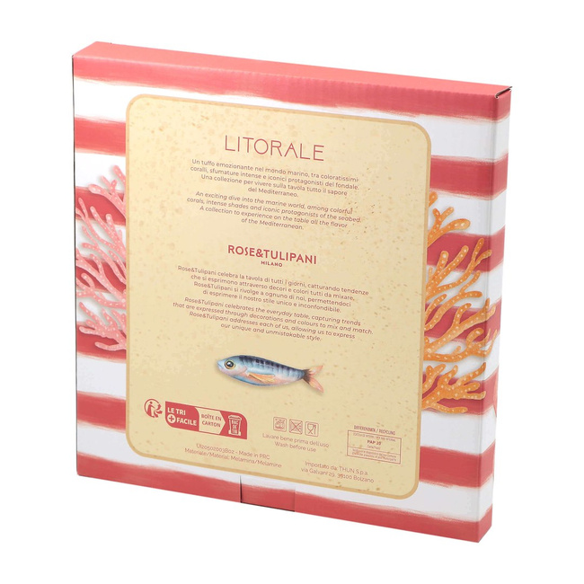 Litorale Zestaw 2 Talerzy Deserowych - 21 Cm - Rose&Tulipani