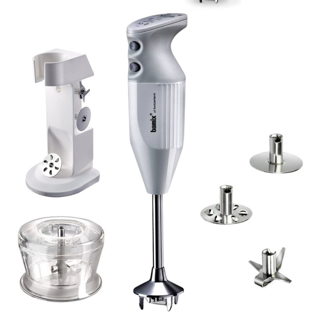 Blender ręczny Bamix Deluxe M160 - szary - Outlet 