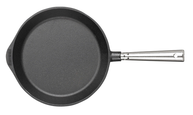 Patelnia żeliwna Skeppshult Professional 24 cm ze stalową rączką, do piekarnika