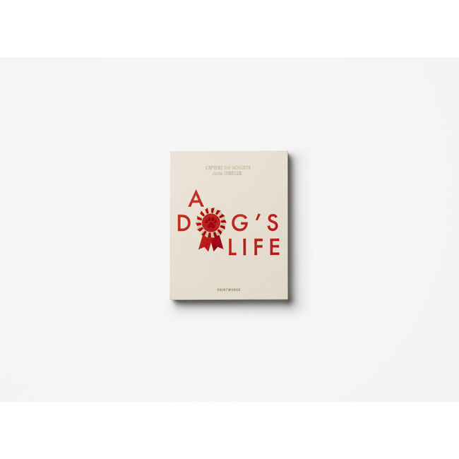 Dziennik psa Printworks A Dog's Life, pamiętnik do wypełnienia, okładka z tkaniny, 64 strony