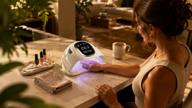 Extralink Stay Beauty X5 Max UV Led | Lampa Led UV do paznokci | 80w, do hybryd