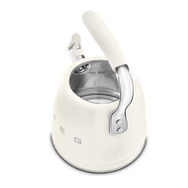 Smeg - 'Czajnik z jednotonowym gwizdkiem Wkf01cr 50's Style