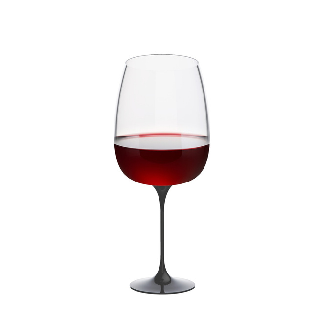 Kieliszki do wina Trebonn SplitGlass Origini Bolgheri, czarne, 650 ml, 2 szt., bez nóżki