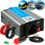 Przetwornica napięcia Extralink OPIM-500W, 12 V na 230 V, modyfikowany sinus, USB-A i USB-C