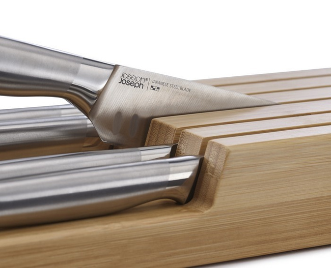 Zestaw 5 noży w bamb. organizerze Elevate Steel - Joseph Joseph