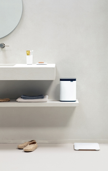 Kosz na śmieci Brabantia Bo 4 l White, łazienkowy lub ścienny