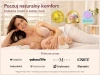 Bezszwowy biustonosz do karmienia Momcozy YN46 Floral, beżowy, rozmiar M