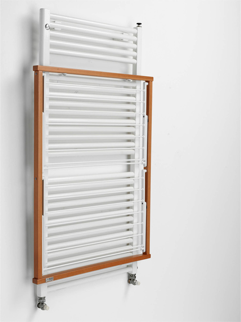 Arredamenti Klaus Suszarka na pranie na kaloryfer - 89 x 68 cm, Brązowy