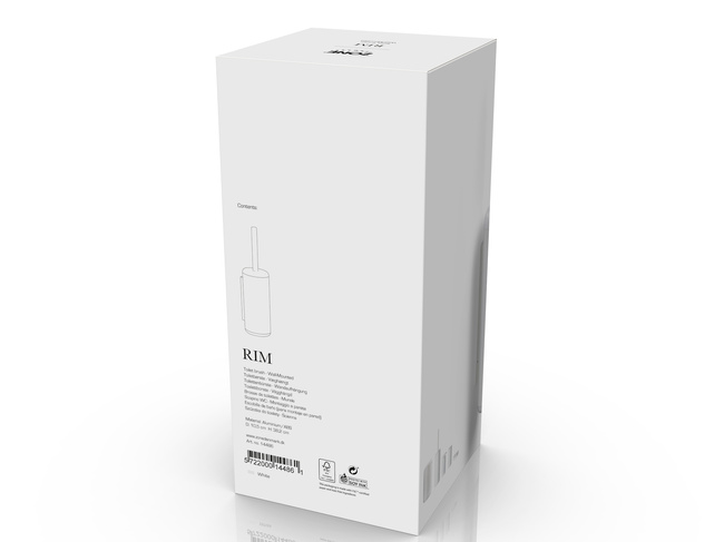Szczotka Ścienna Do Wc Rim White 14486