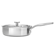 Głęboka patelnia z pokrywką 3-warstwowa, stalowa - 24cm - Kitchenaid