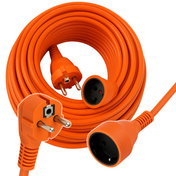 Extralink Powerlink | Przedłużacz zasilający sieciowy | 50m, Pomarańczowy, Bez uziemienia, 2 x 1,5mm2