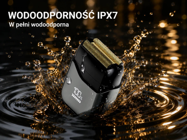 EXTRALINK Golarka do brody i głowy Shaver IPX7 900mAh wodoodporna akumulatorowa trymery męskie