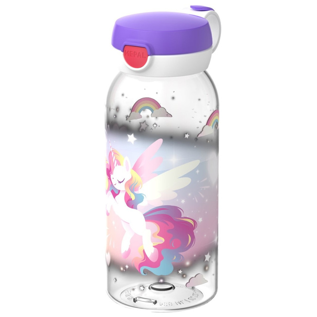 Butelka na wodę dla dzieci Mepal Flip Cap Campus 600 ml, Unicorn Glow