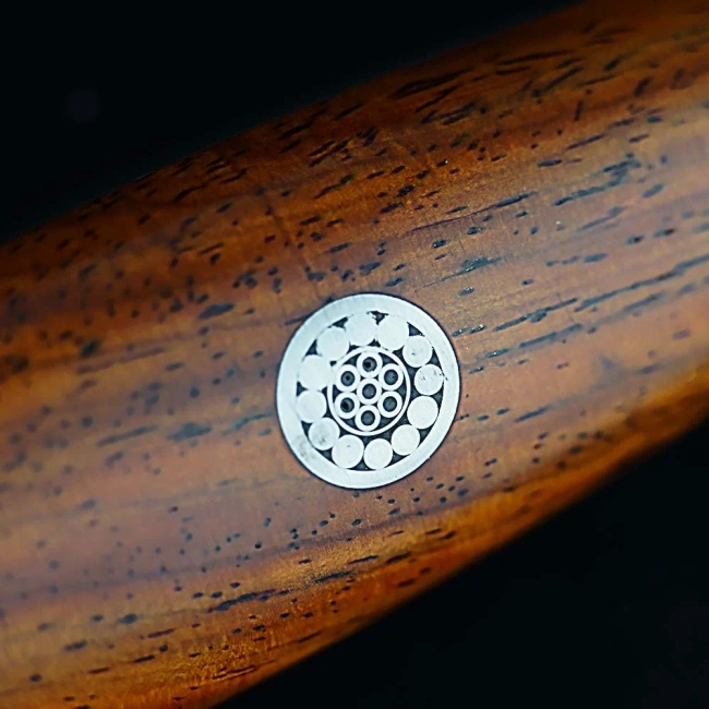 Dellinger Rose Wood Damascus Nóż Wykoścowy 19 Cm