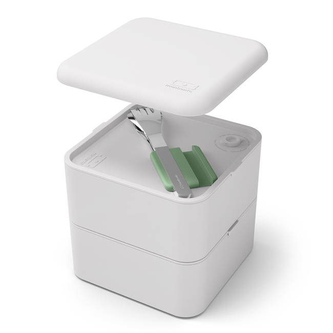 Monbento Slim Box Sztućce Na Wynos W Etui Green Natural