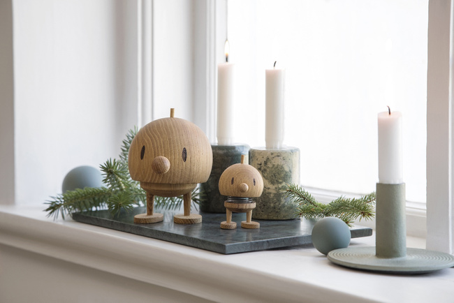 Figurka Hoptimist Bumble S Dąb Fsc Designerska Drewniana Dekoracja Biurka