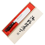Satake Unique Shirogami Nakiri Nóż Kuchenny 17cm Z Drewnianym Uchwytem