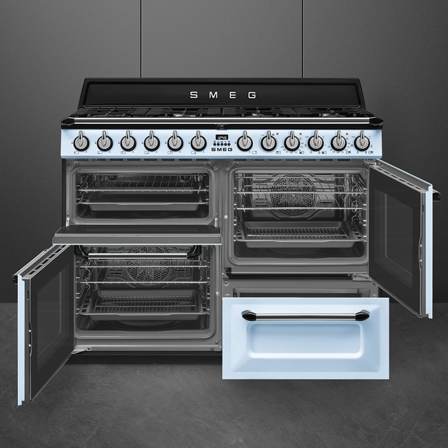Smeg - Kuchnia wolnost, 110cm, Victoria, p.Nieb Victoria Tr4110Az Jasny Niebieski.