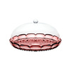 Patera z kloszem Guzzini Vanity 30 cm, fiołkoworóżowa