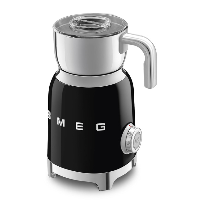 Smeg - Spieniacz do mleka, czarny Mff11bleu 50's Style