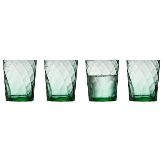 Szklanki do wody 4 szt. Vienna 300 ml zielone 30187 - Lyngby glas