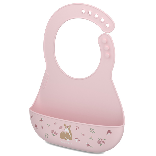 Śliniak silikonowy z kieszonką Mio Fairy garden 108034565406