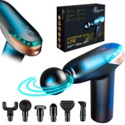 Extralink Massage Gun Lite - Pistolet Do Masażu - 3200 Rpm, 6 Końcówek Wymiennych