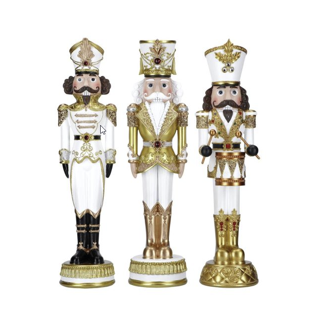 Zestaw 3 Figurek Dziadków Do Orzechów 35Cm Mm - Merry Moments