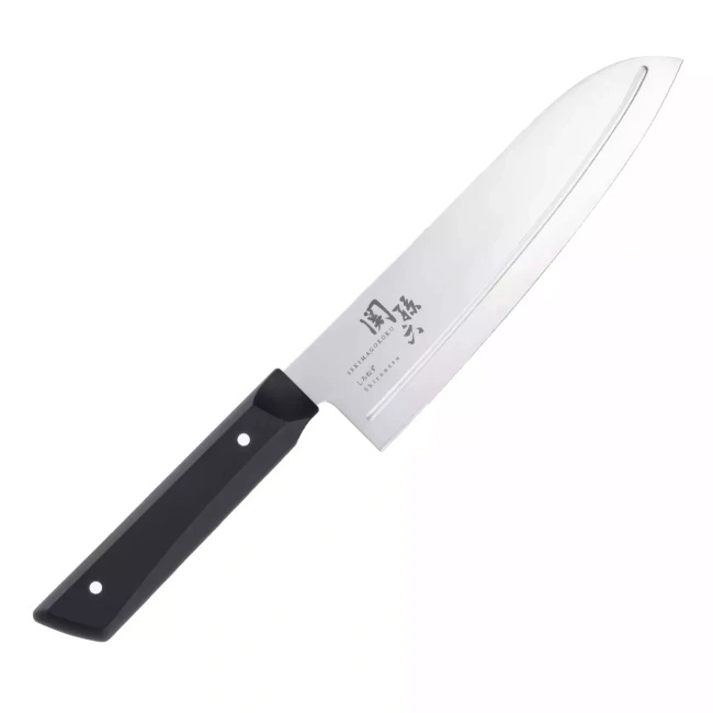 Nóż Santoku KAI Seki Magoroku Shironezu AB5472, 16,5 cm, biała rękojeść