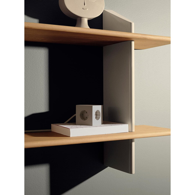 Listwa zasilająca Square 1 z podwójnym Usb-c 30 w i podstawą magnetyczną 3 m - beżowa - Avolt