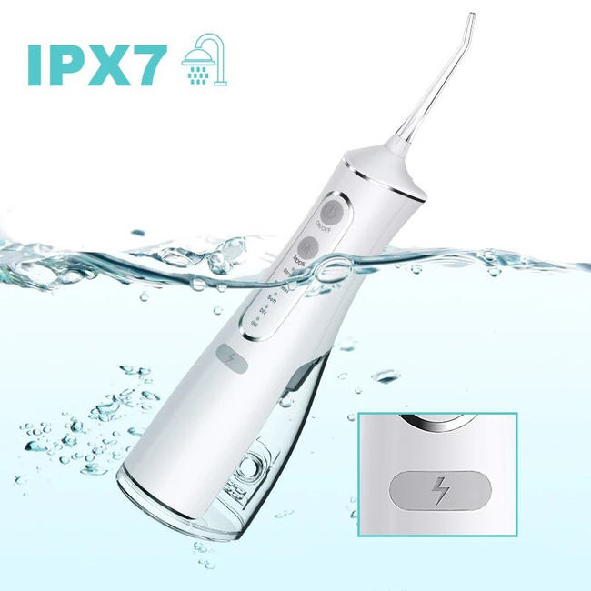 EXTRALINK Beauty Intelligent Water Flosser L8 Czarny Irygator 2000mAh IPX7 do czyszczenia zębów