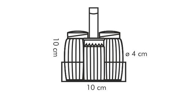 Komplet sól, pieprz i wykałaczki Classic - Tescoma