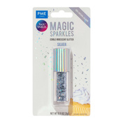 Brokat jadalny PME Magic Sparkles 3 g, opalizujący, srebrny