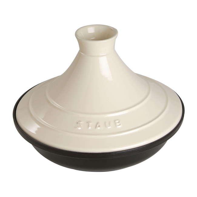 Naczynie do Tajine 28 cm, Beżowo-Czarny - Staub