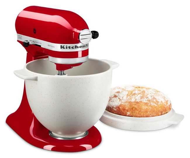 Ceramiczna dzieża do chleba z pokrywą KitchenAid 4,7 l 5KSM2CB5BGS do mikserów Artisan 5 i Classic